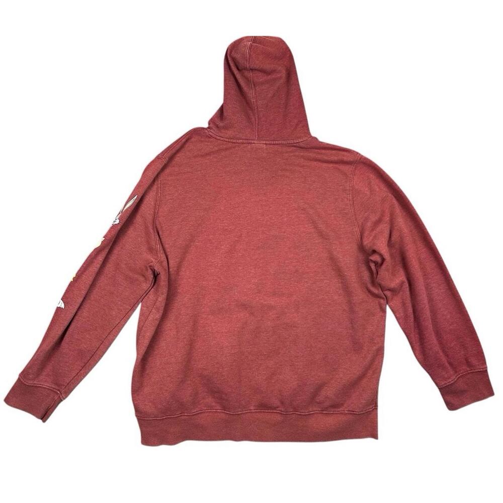 Looney Tunes Hoodie 2XL Red Warner Bros Character Graphic Sleeve Pullover - Picture 6 of 12